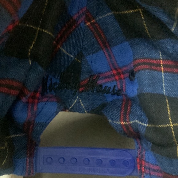🥳 Host Pick🎉 Vintage 90s Mickey Mouse flannel hat - Picture 2 of 3